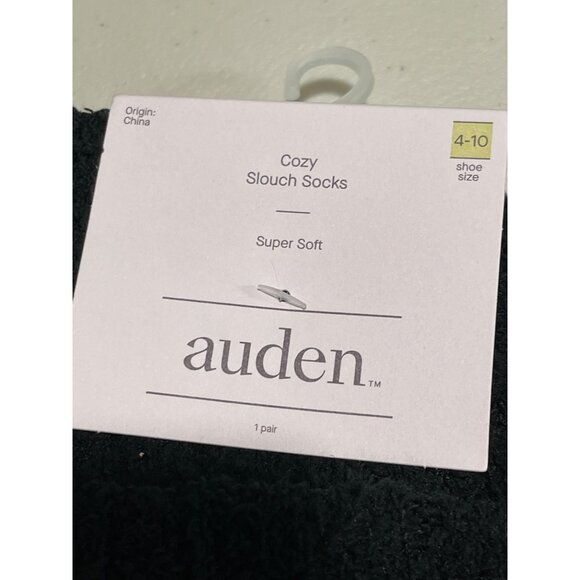 Set of 4 Black Auden Cozy Cloud Slouch Socks Womens NEW - Picture 3 of 4